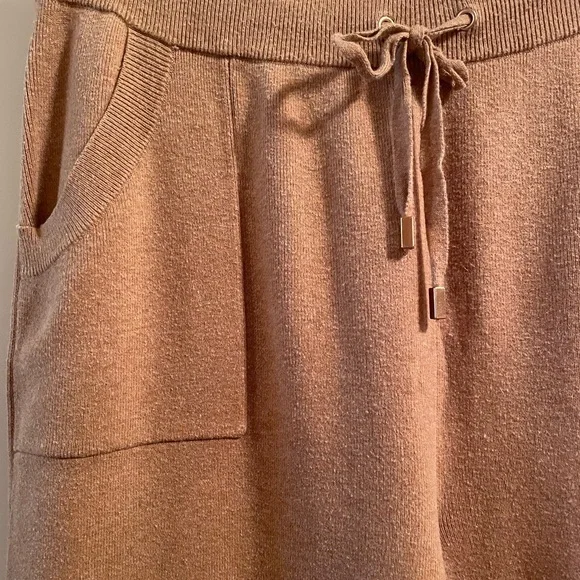 Chico's Tan Cowl Neck Sweater and Joggers. Chico’s Size 2 - Picture 3 of 7